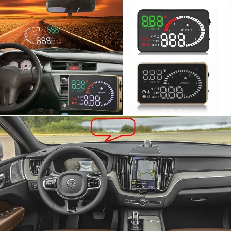  HUD  ÷,  XC60, XC70, XC90, S40, S60, S80, V40, V50, V60, V70 ,  ׼,  ũ 